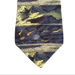 “MICROSCOPIC  Egg Nog” 60” 100% silk Blue & gray Microscope Cocktail Collection